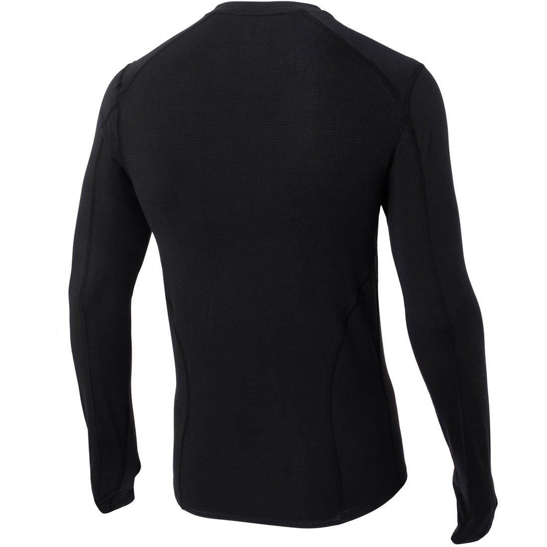 חולצת הספורט Aztec Thermo Top II 2.0 M, חולצה שחורה צמודה עם שרוולים ארוכים, מוצגת במבט מאחור, תוך הדגשת פרטי התפרים העדינים שנועדו לשפר את החום.