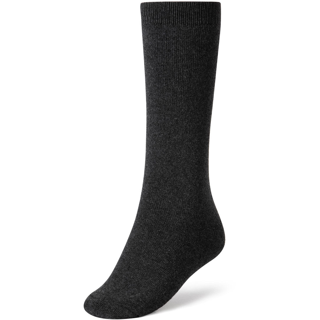 גרביים מסוג "Socks Military" של המותג Aztec בצבע אפור כהה אחיד מוצגות בעמידה על רקע לבן, כאשר קצה הגרב מופנה שמאלה. לגרב חלק עליון מצולע וגוף חלק וללא תפרים.