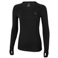 חולצת בסיס תרמית Black Aztec Thermo Top 2.0 III W עם שרוולים ארוכים, צווארון עגול וחורים לאגודלים בשרוולים.