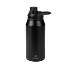 בקבוק מים מבודד Aztec Quantum S/St בנפח 750 מ"ל בצבע שחור, כולל מכסה הברגה, ידית נשיאה והכיתוב "aztec" המודפס בקרבת הבסיס.