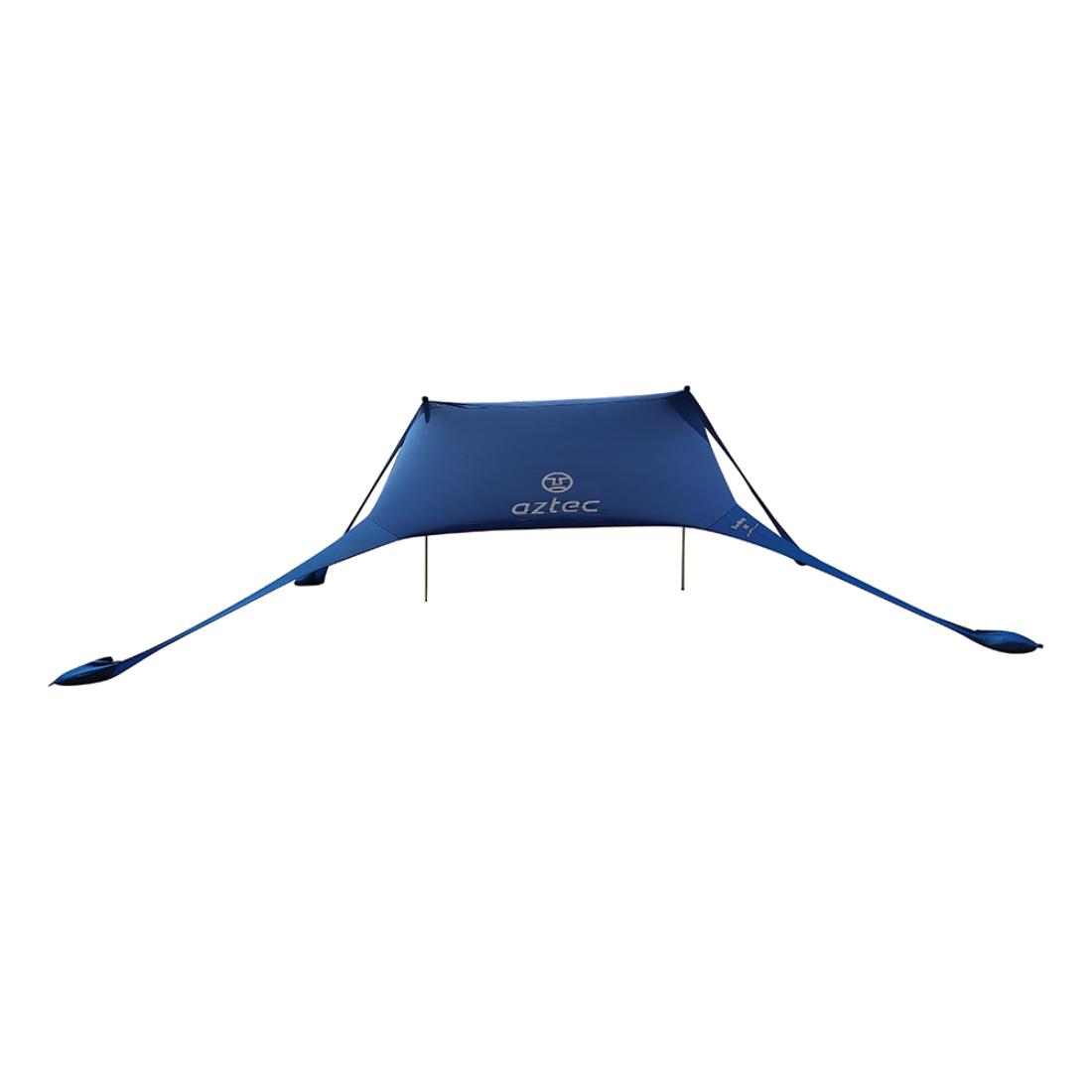 ה-Aztec Sunbag M הוא אוהל חוף כחול הכולל שלוש רגליים ארוכות וגגון משולש, המיועד להגנה מפני השמש ולפעילויות בחוץ.