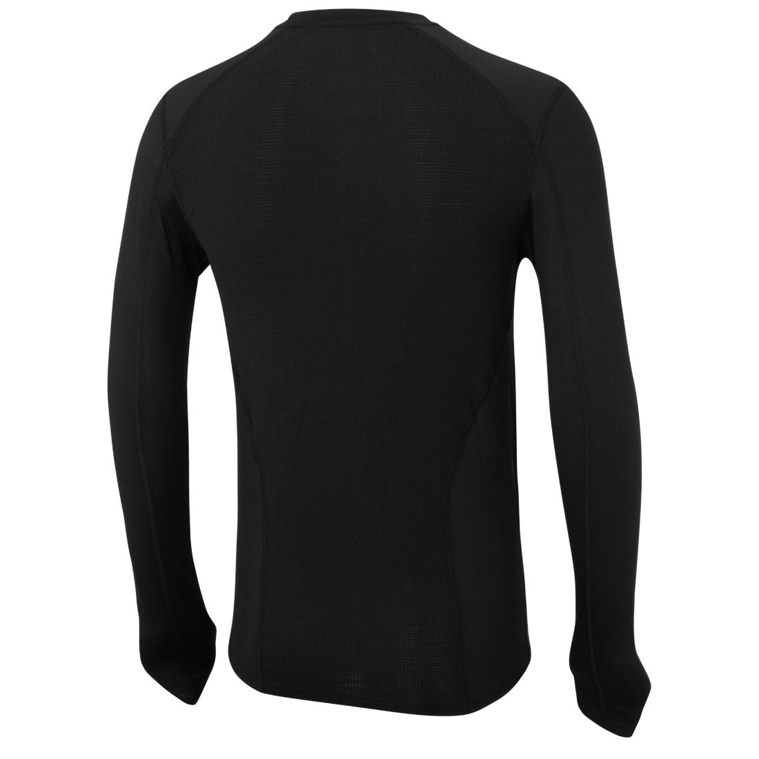 מבט מאחור על חולצת תרמית Thermo Top 2.0 III M שחורה עם שרוולים ארוכים.