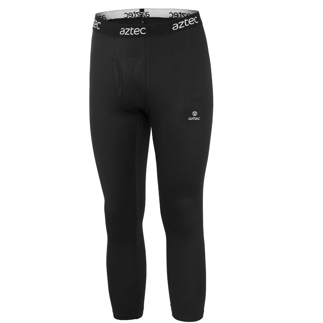 טייץ תרמי Black Aztec Thermo Fleece במידות P ו-M, עם חגורה אלסטית רחבה ואורך קצר.
