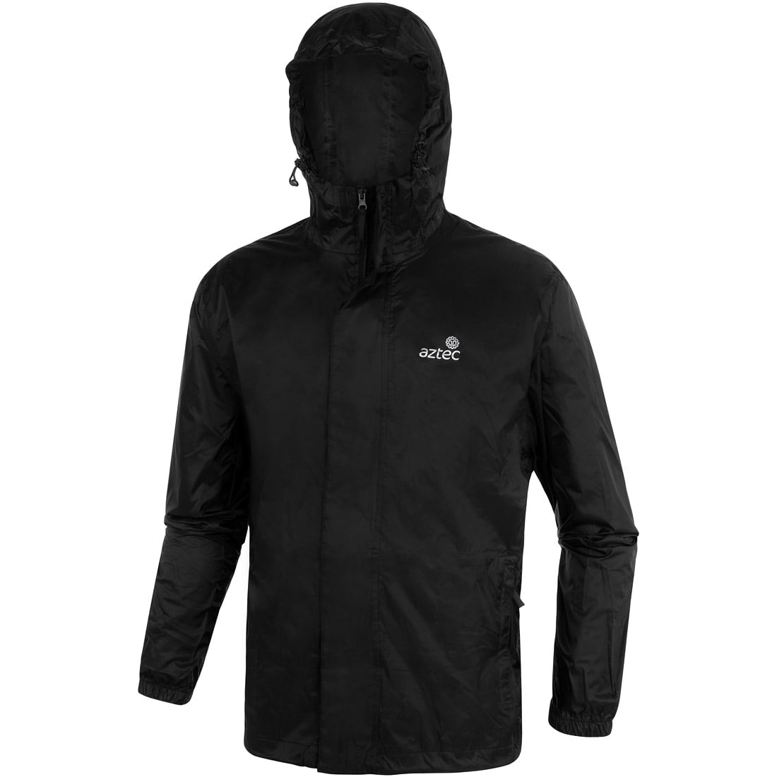 מעיל ה-Aztec Slicker M II הוא מעיל שחור עמיד למים עם ברדס, שרוולים ארוכים, רוכסן קדמי ולוגו Aztec על החזה השמאלי — המשלב סגנון אלגנטי והגנה אמינה בכל תנאי מזג אוויר.