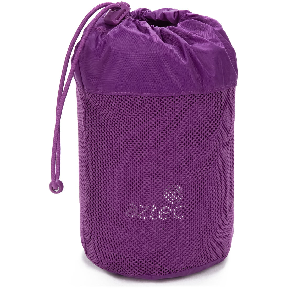 תיק רשת סגול מדגם Aztec Slicker K II עם שרוך, בעל חלק עליון אטום וחלק תחתון מרשת, ועליו לוגו עדין בחזית.