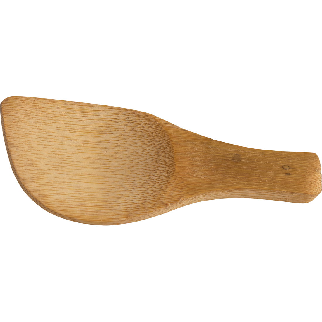 ה-Aztec Mesting 01E הוא כף אורז מעץ, בעלת להב רחב, שטוח ומעוקל קלות וידית קצרה, המוצגת על רקע לבן חלק.