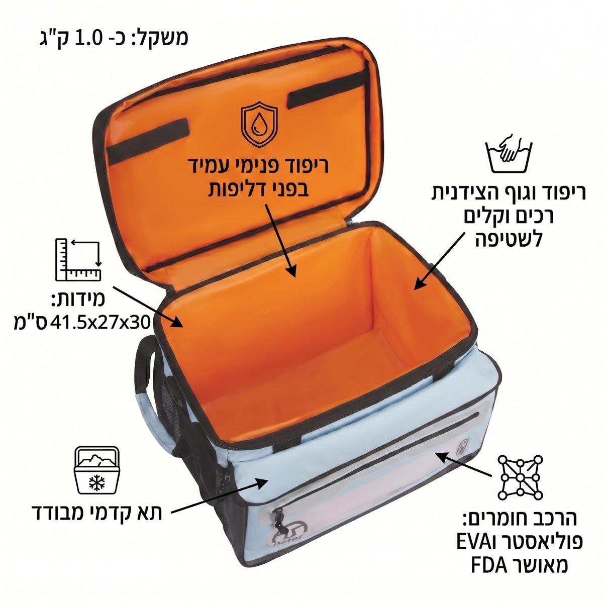צידנית פיקניק מתקפלת - Aztec Nuuk IV 39L